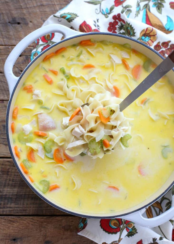 Creamy Turkey Soup
 Creamy Turkey Noodle Soup