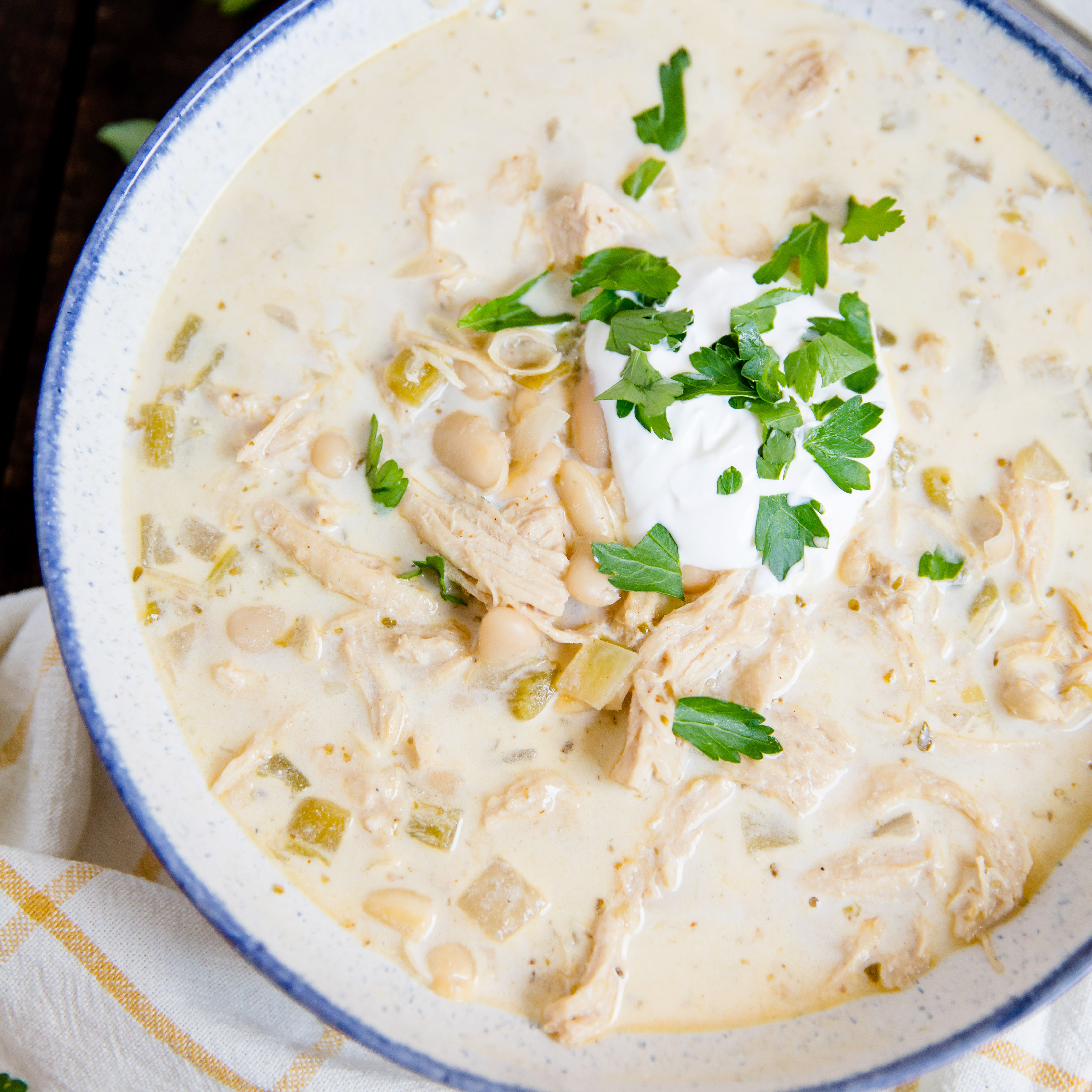 Creamy White Chicken Chili
 BEST Creamy White Chicken Chili Recipe