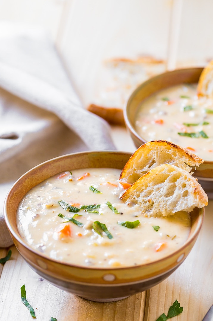 Creamy Wild Rice Soup
 Slow Cooker Creamy Wild Rice Soup