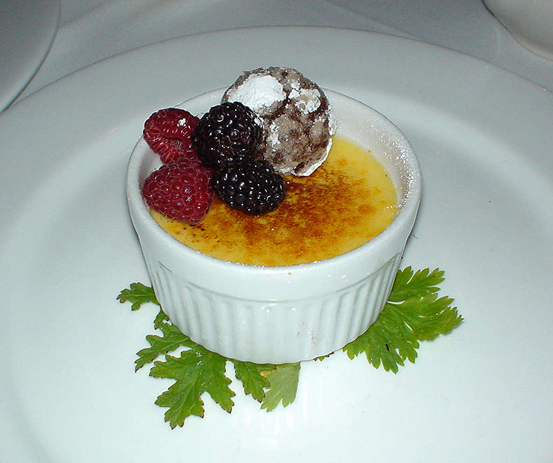 Creme Brulee Dessert
 Dessert From French Creme brulee