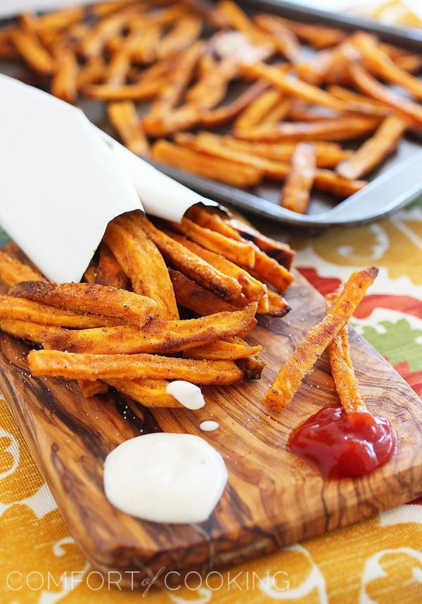 Crispy Baked Sweet Potato Fries
 Crispy Baked Sweet Potato Fries