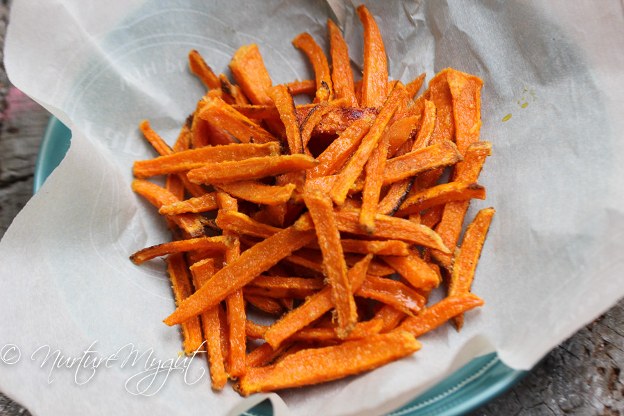 Crispy Baked Sweet Potato Fries
 Crispy Oven Baked Sweet Potato Fries