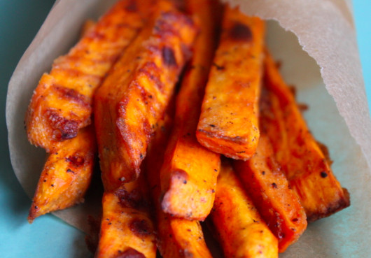 Crispy Baked Sweet Potato Fries
 Crispy Baked Sweet Potato Fries