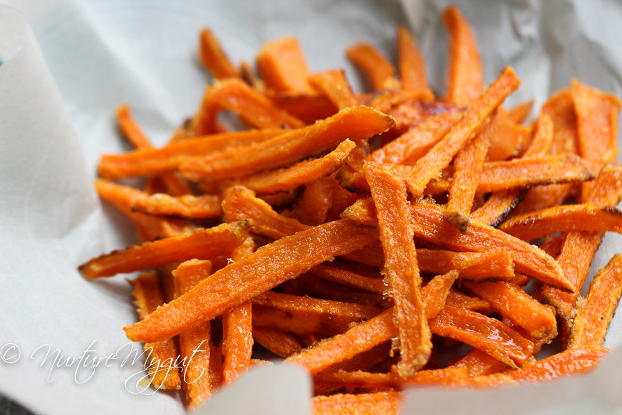 Crispy Baked Sweet Potato Fries
 Crispy Oven Baked Sweet Potato Fries