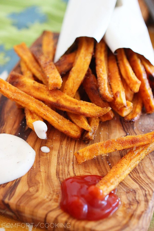 Crispy Baked Sweet Potato Fries
 Crispy Baked Sweet Potato Fries