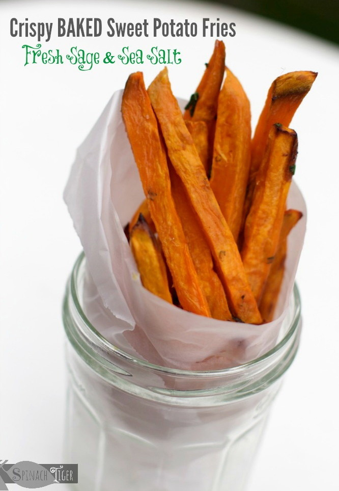 Crispy Baked Sweet Potato Fries
 Sage Kissed Crispy Baked Healthy Sweet Potato Fries