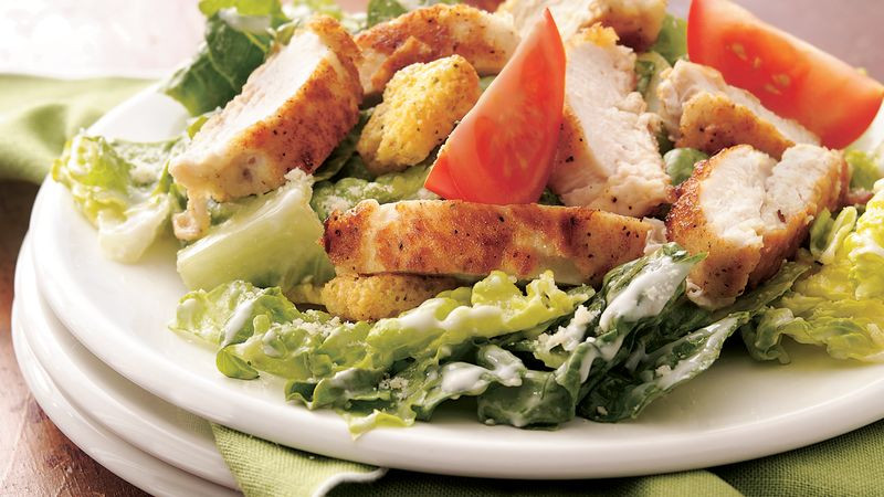 Crispy Chicken Salad
 Crispy Chicken Caesar Salad recipe from Betty Crocker