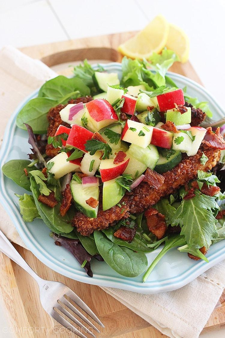 Crispy Chicken Salad
 Crispy Chicken Salad with Apples and Bacon