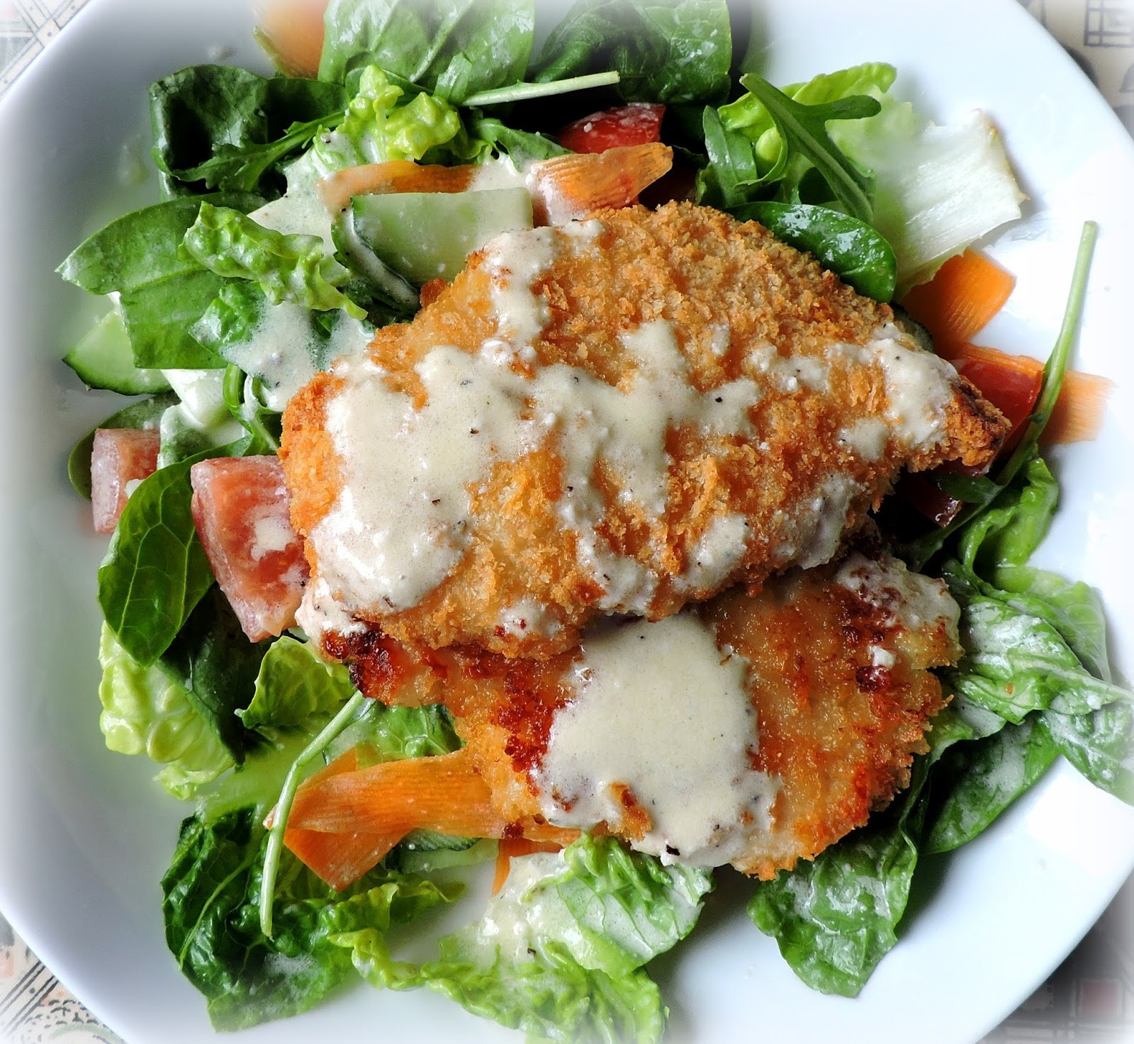 Crispy Chicken Salad
 The English Kitchen Crispy Chicken Salad