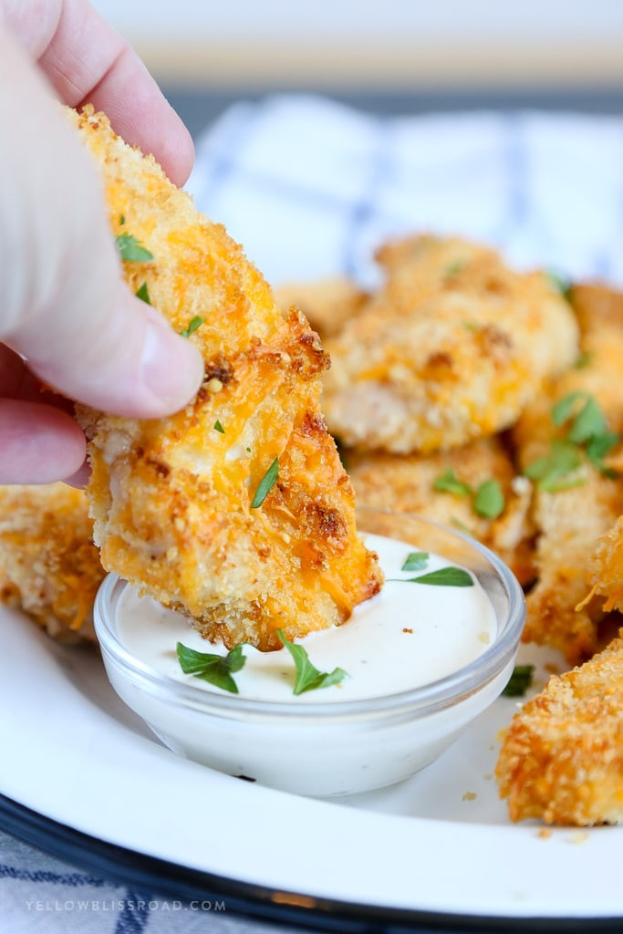 Crispy Fried Chicken Tenders
 Crispy Cheesy Baked Chicken Tenders baked not fried