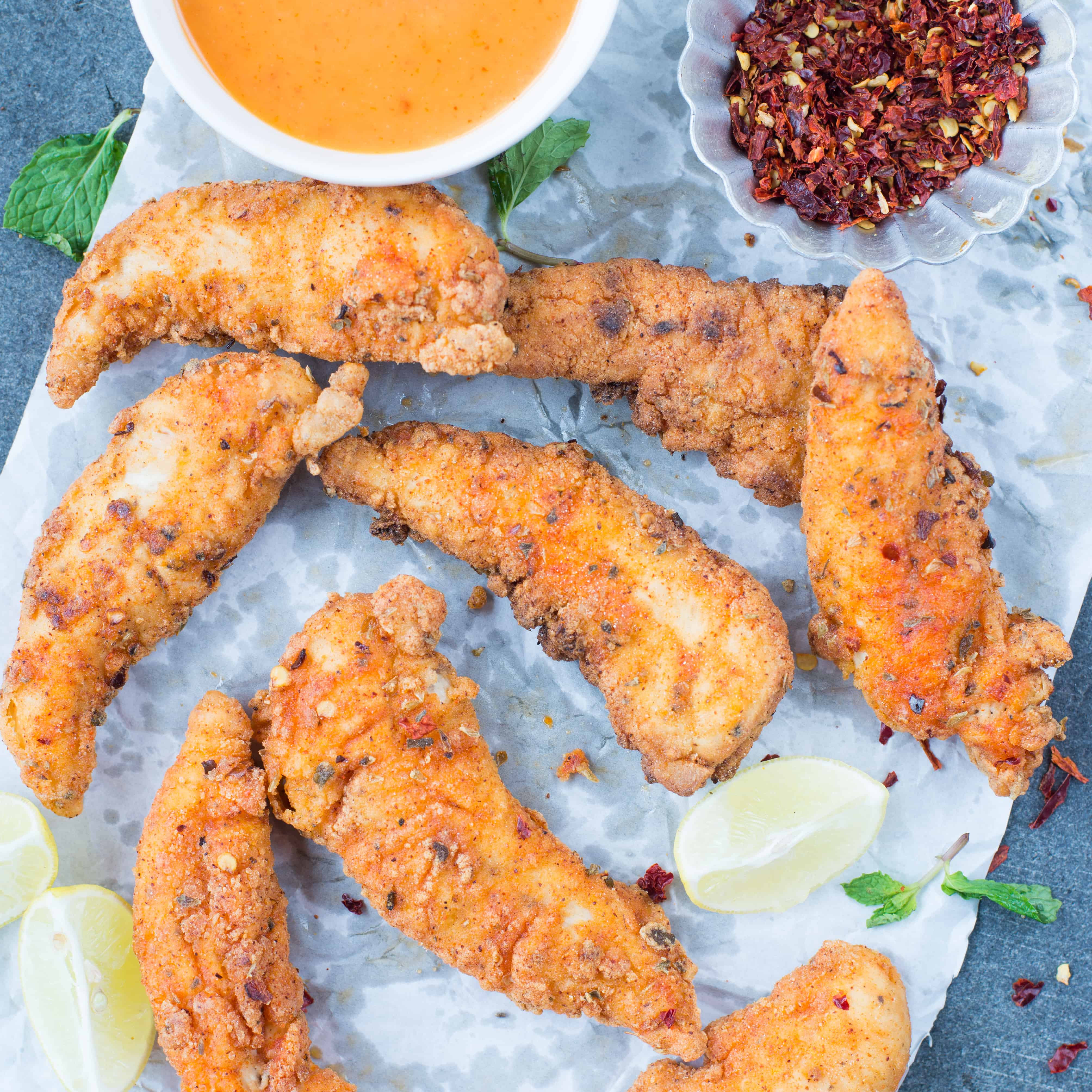 Crispy Fried Chicken Tenders
 CRISPY FRIED CHICKEN TENDERS The flavours of kitchen