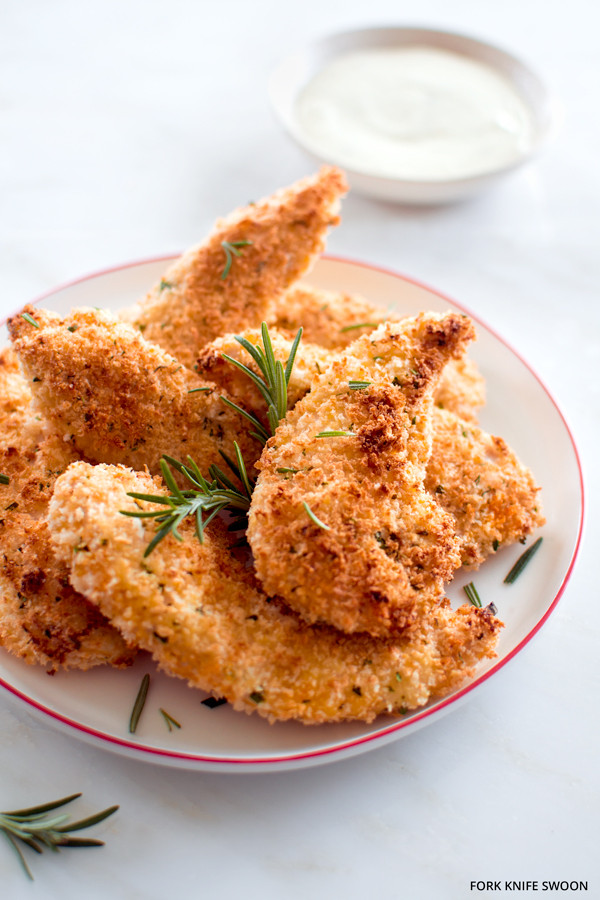 Crispy Fried Chicken Tenders
 Crispy Baked Chicken Tenders with Rosemary and Parmesan