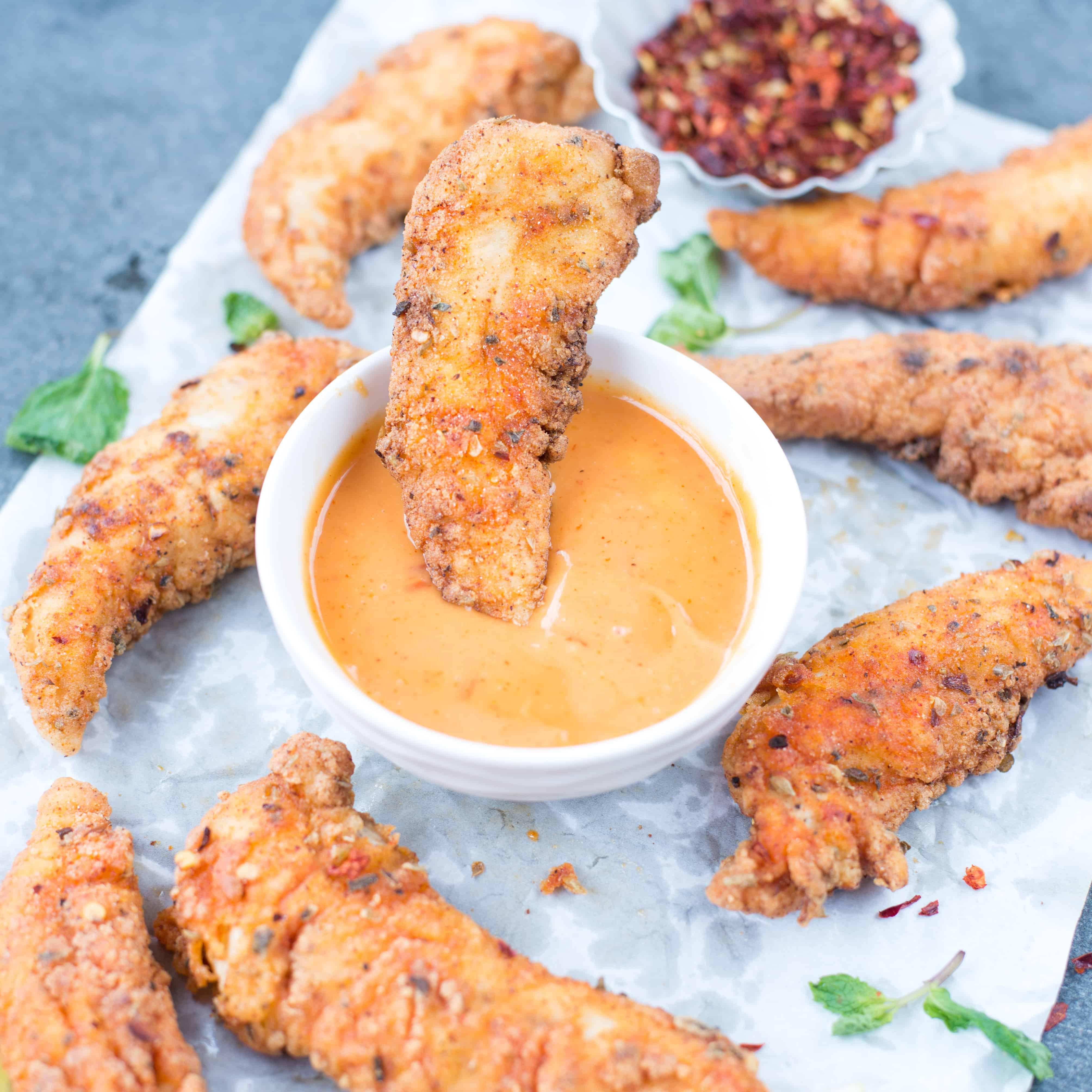 Crispy Fried Chicken Tenders
 CRISPY FRIED CHICKEN TENDERS The flavours of kitchen