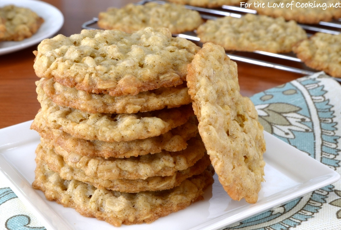 Crispy Oatmeal Cookies
 Thin and Crispy Oatmeal Cookies