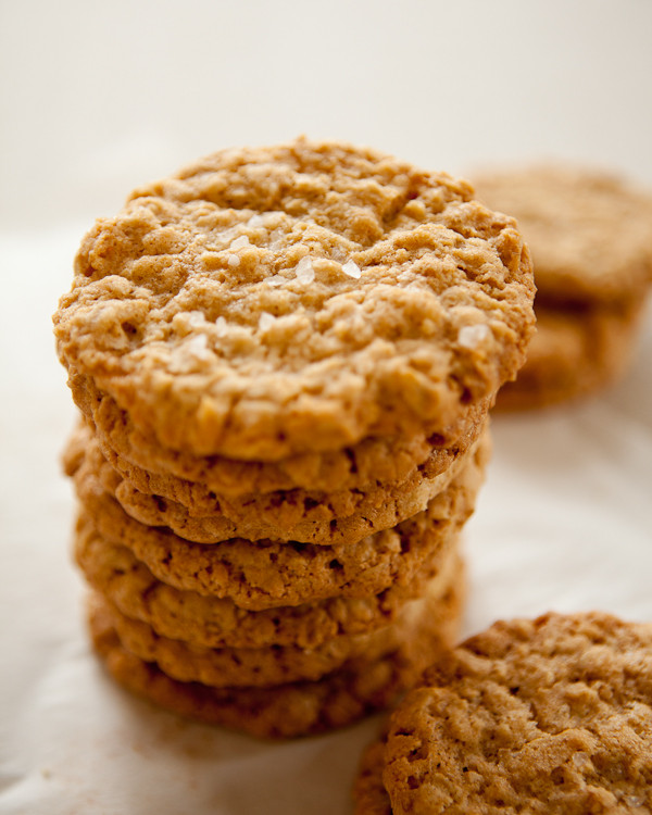 Crispy Oatmeal Cookies
 Crispy Oatmeal Cookies with Sea Salt Shoot to Cook