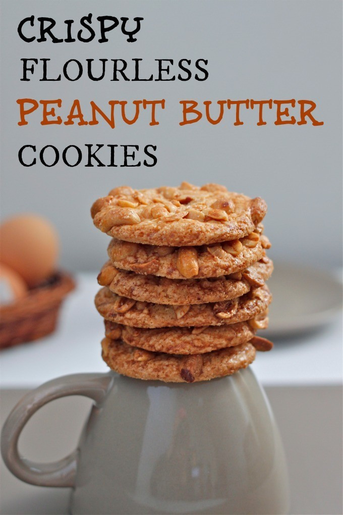 Crispy Peanut Butter Cookies
 crispy flourless Peanut Butter Cookies