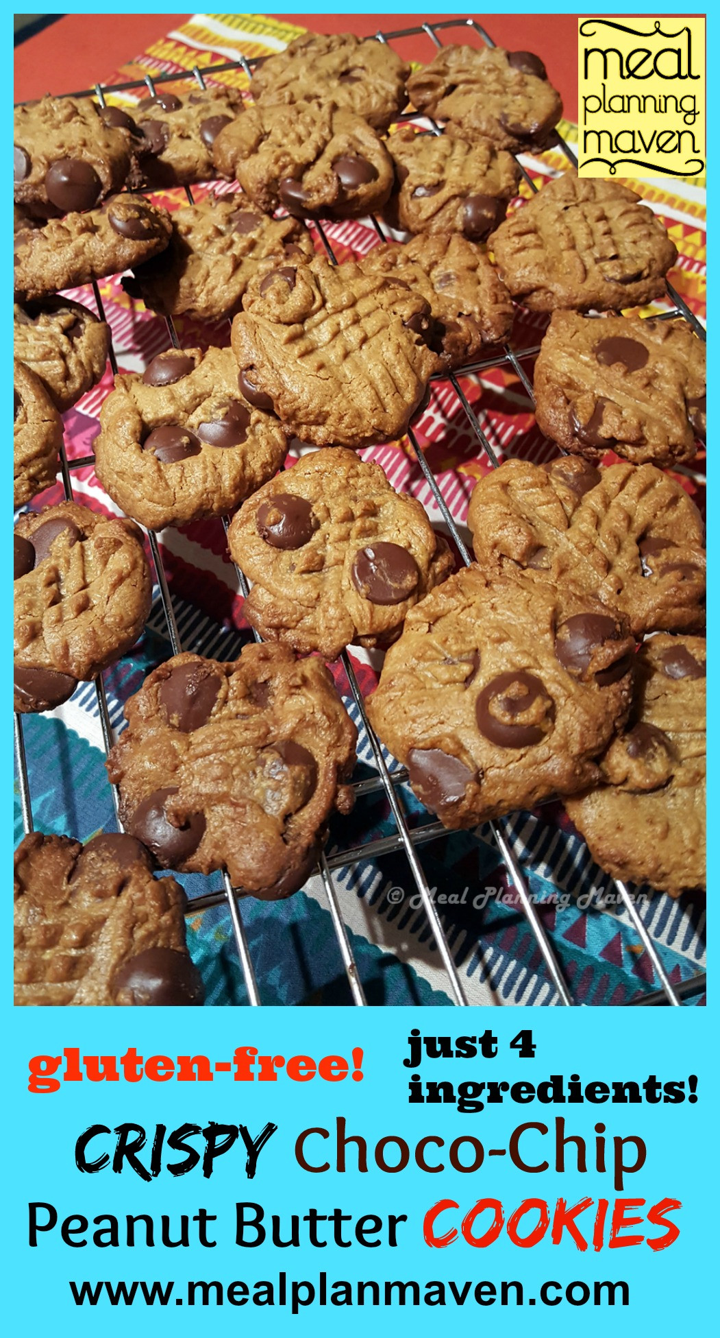 Crispy Peanut Butter Cookies
 Crispy Choco Chip Peanut Butter Cookies