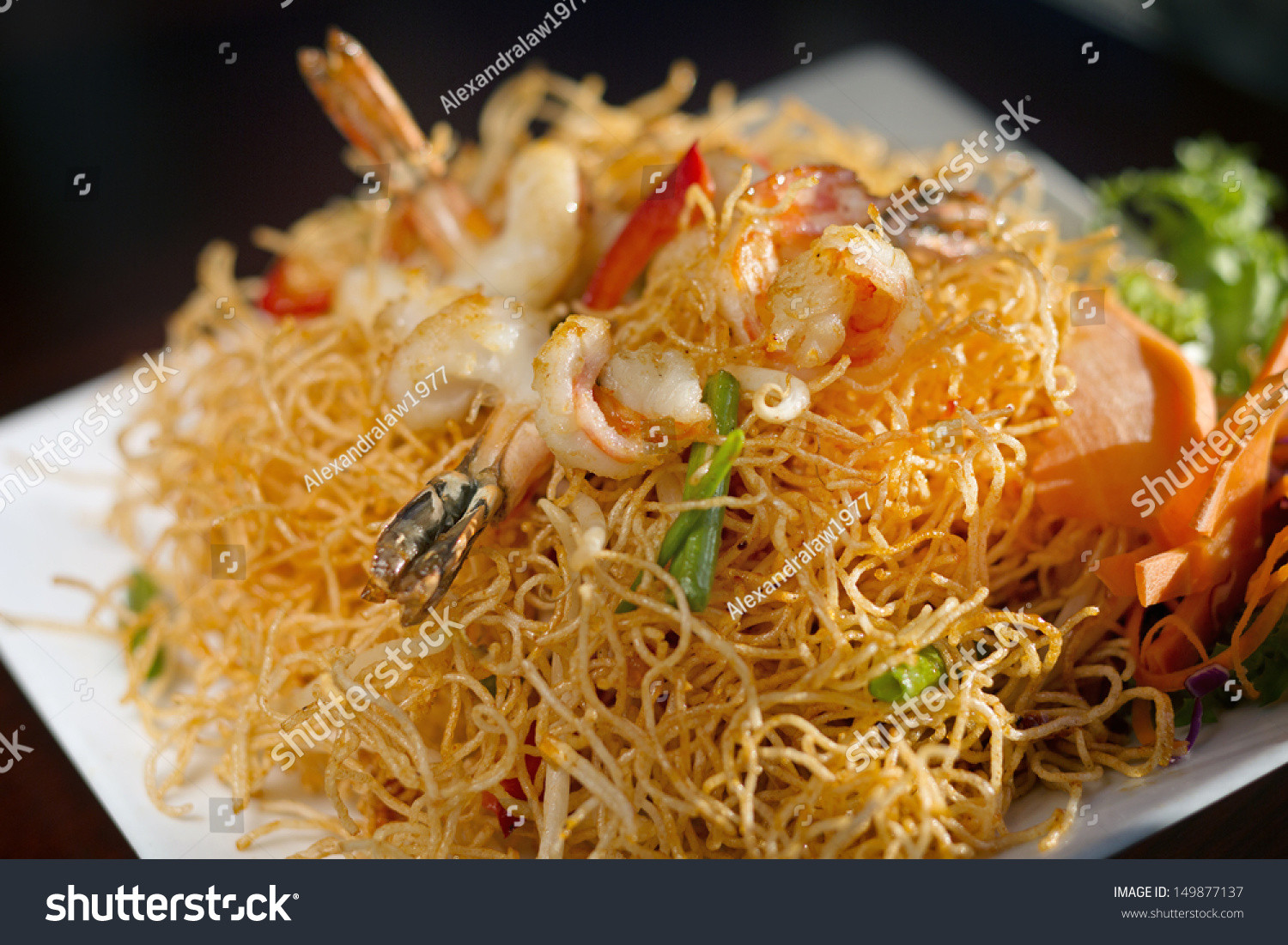 Crispy Rice Noodles
 crispy fried rice noodles