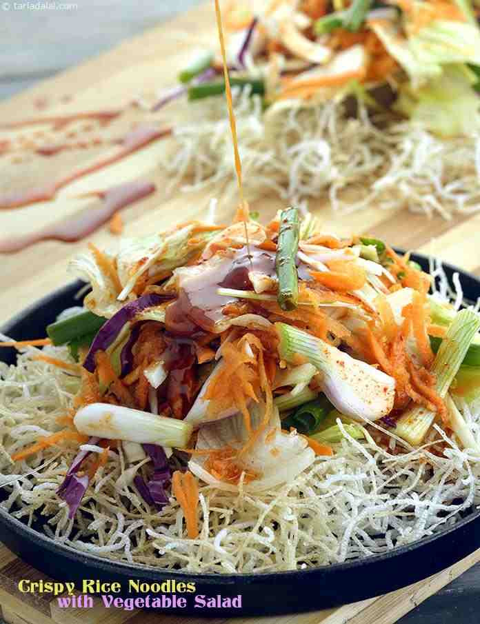 Crispy Rice Noodles
 Crispy Rice Noodles with Ve able Salad recipe