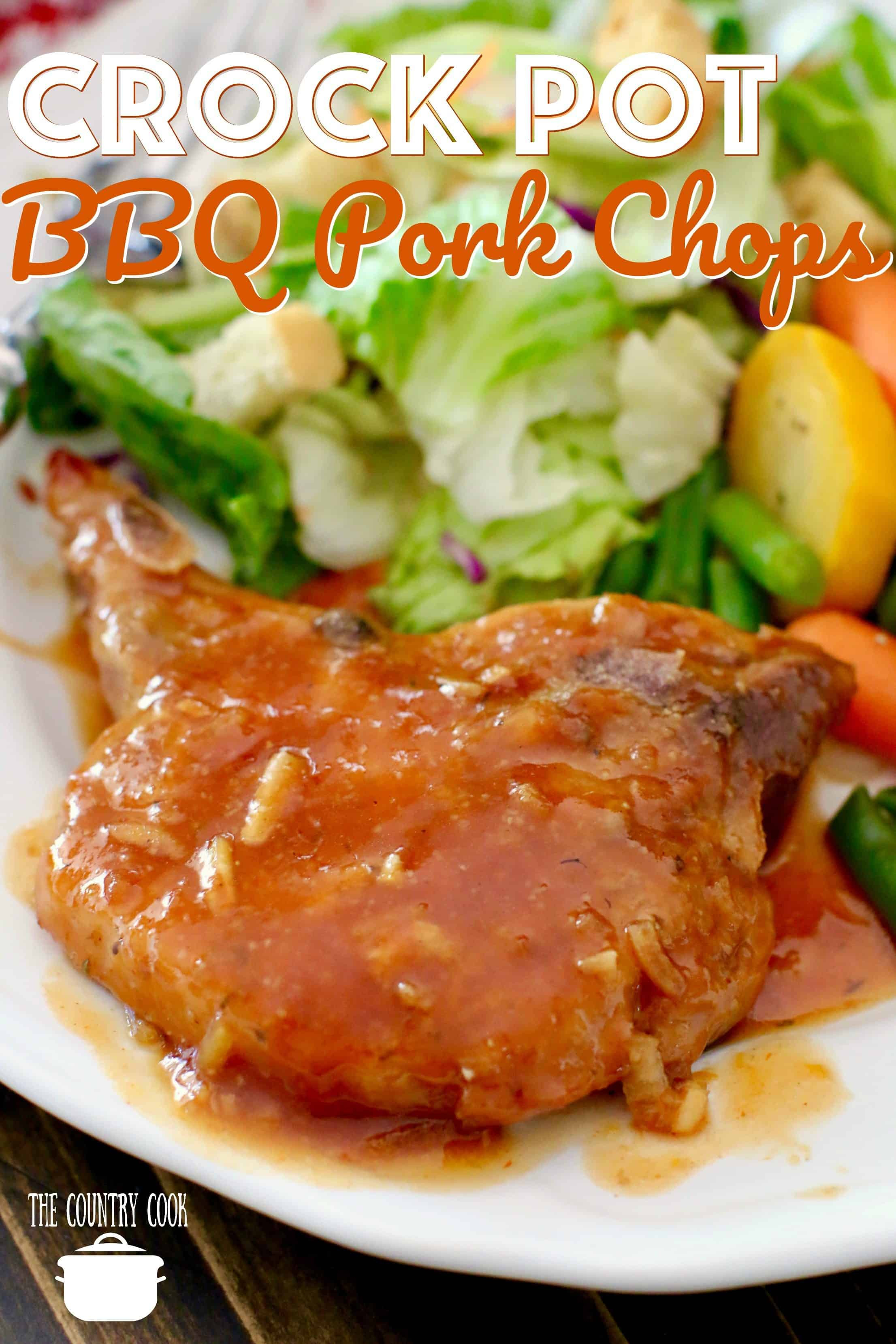 Crock Pot Bbq Pork Chops
 Crock Pot BBQ Pork Chops The Country Cook