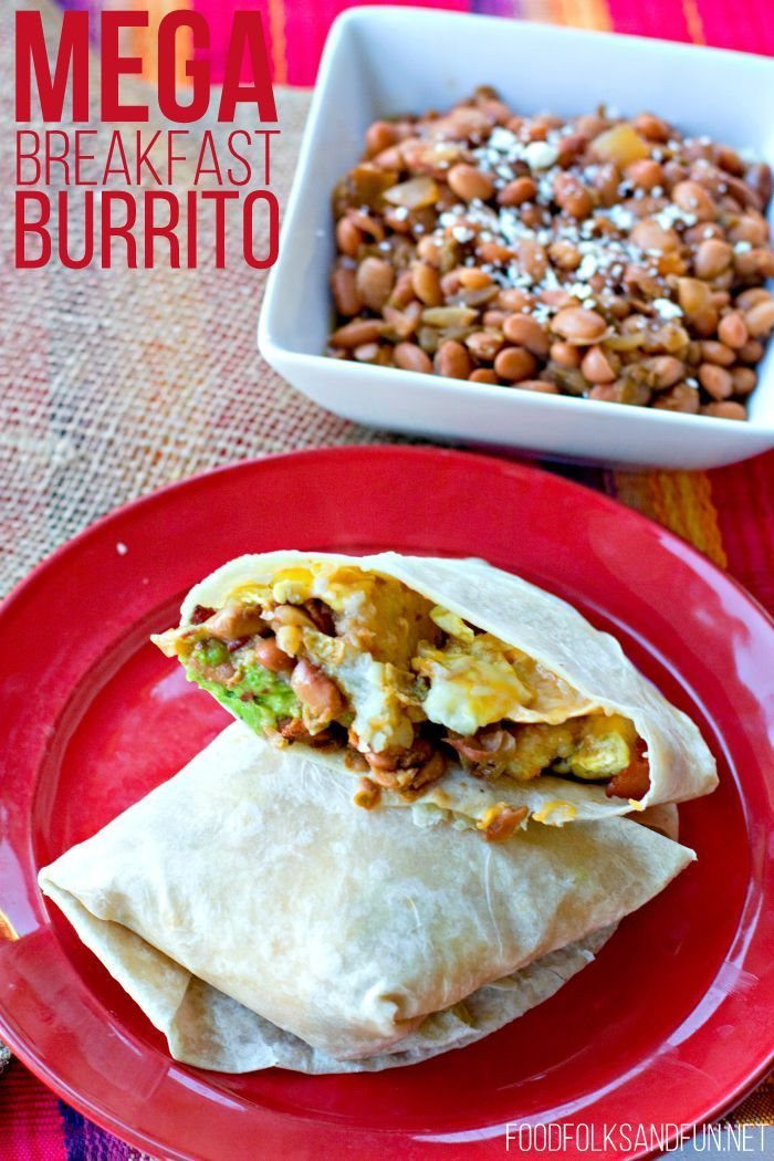 Crock Pot Breakfast Burritos
 MEGA Breakfast Burrito Recipe • Food Folks and Fun