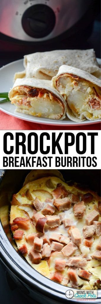Crock Pot Breakfast Burritos
 Crockpot Breakfast Burritos Moms with Crockpots