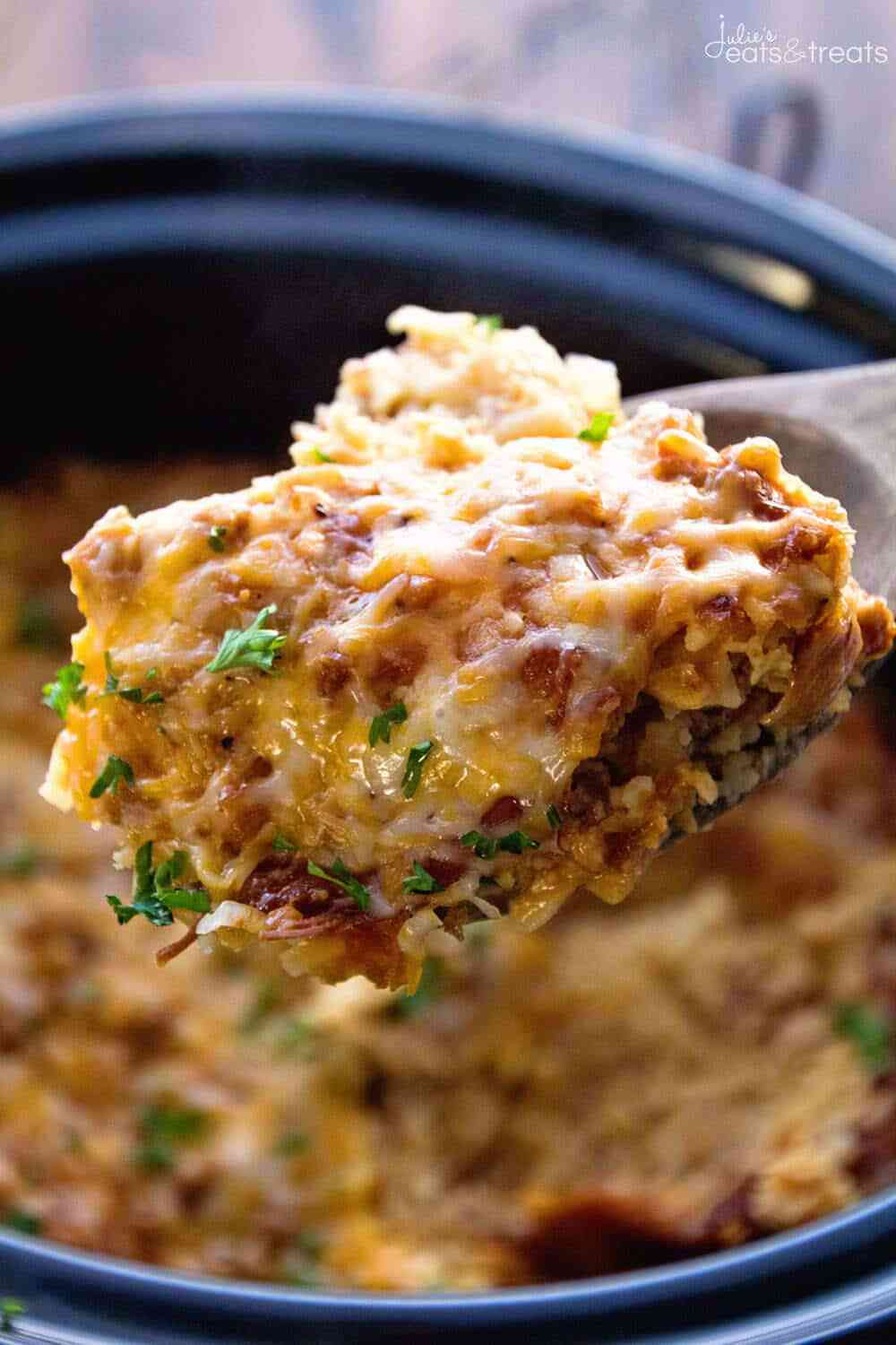 Crock Pot Breakfast Casseroles
 Crockpot Breakfast Casserole With Turkey Julie s Eats