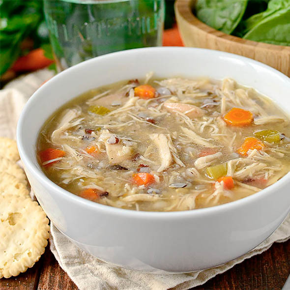 Crock Pot Chicken Soup
 Crock Pot Chicken and Wild Rice Soup Healthy Crock Pot