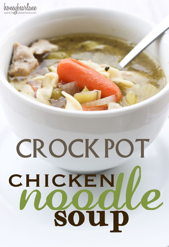 Crock Pot Chicken Soup
 Crockpot Chicken Noodle Soup