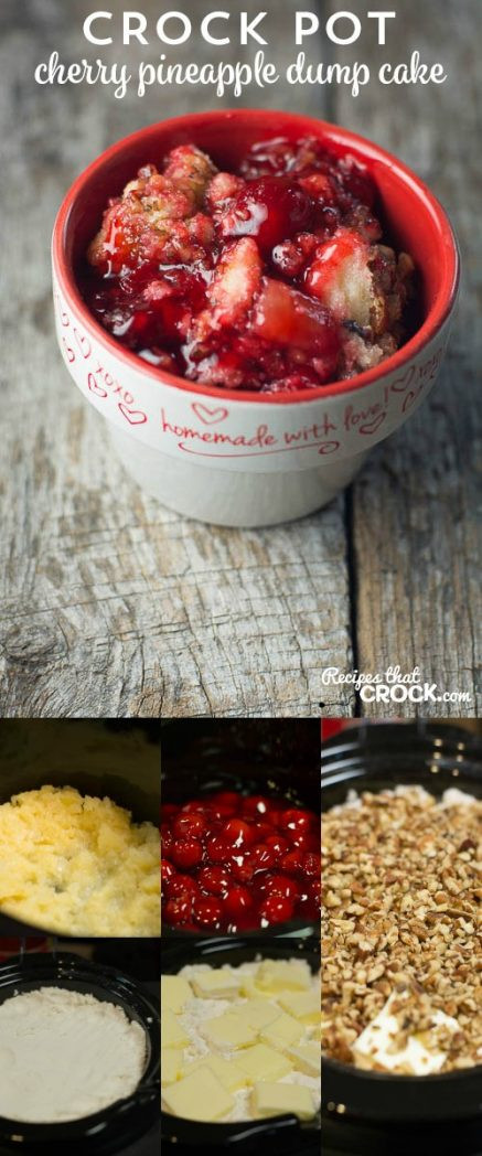 Crock Pot Dessert Recipes
 Crock Pot Cherry Pineapple Dump Cake Recipes That Crock