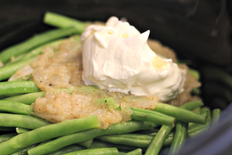 Crock Pot Green Bean Casserole
 Crock Pot Green Bean Casserole