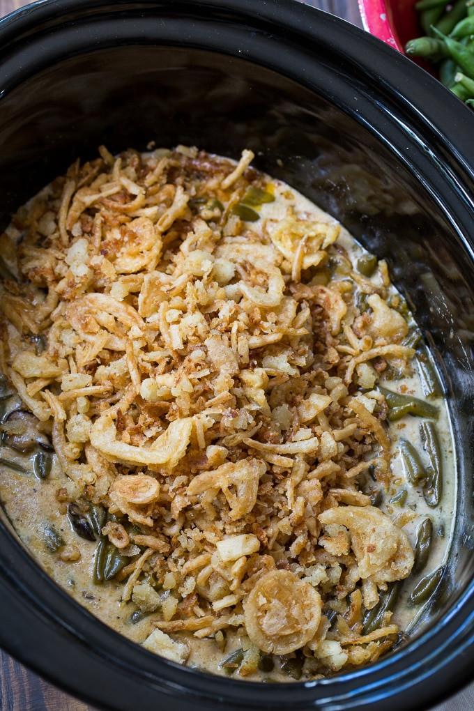 Crock Pot Green Bean Casserole
 Slow Cooker Green Bean Casserole Spicy Southern Kitchen