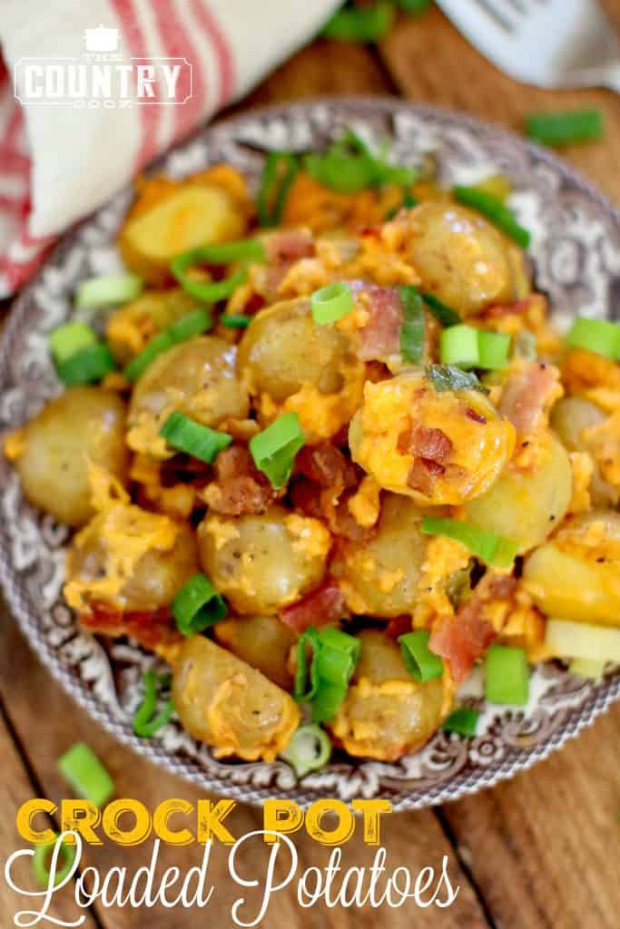 Crock Pot Potato Recipes
 Crock Pot Loaded Little Potatoes The Country Cook