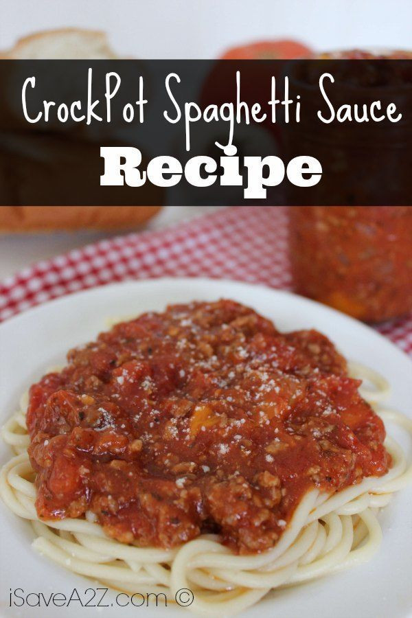 Crock Pot Spaghetti Sauce
 Crock Pot Spaghetti Sauce iSaveA2Z