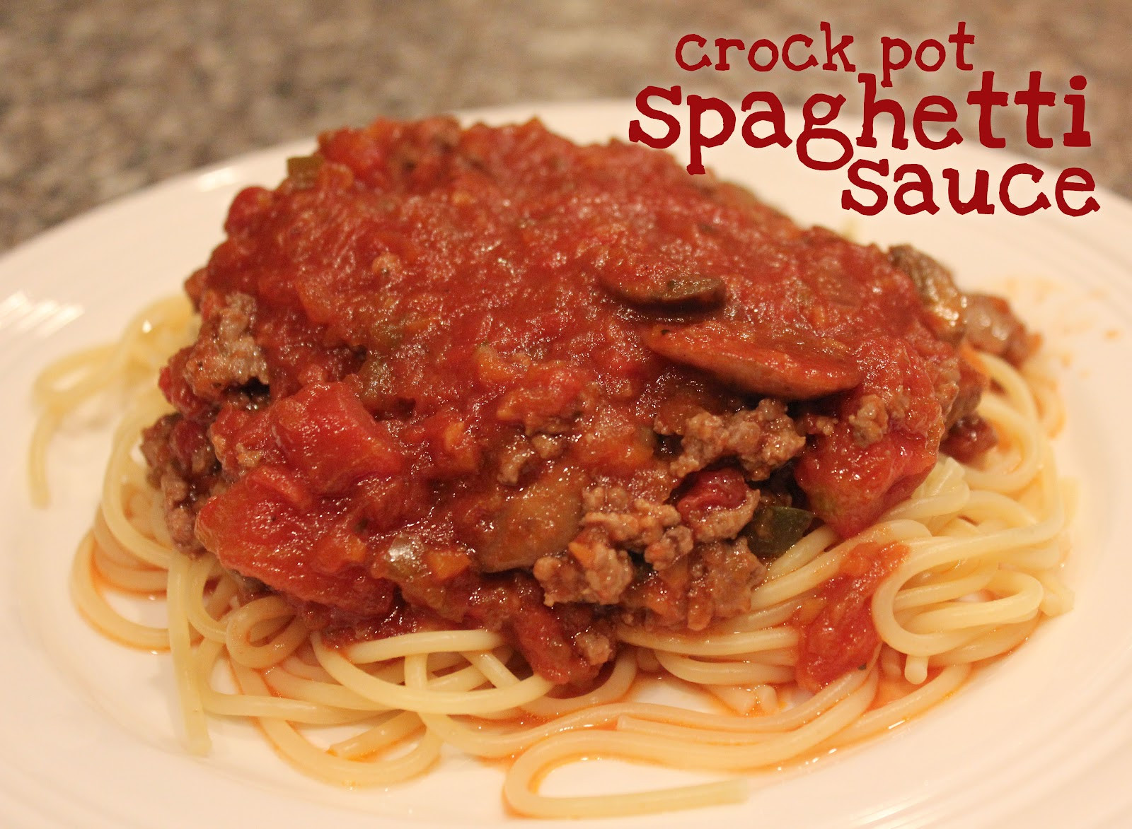 Crock Pot Spaghetti Sauce
 Repeat Crafter Me Crock Pot Spaghetti Sauce