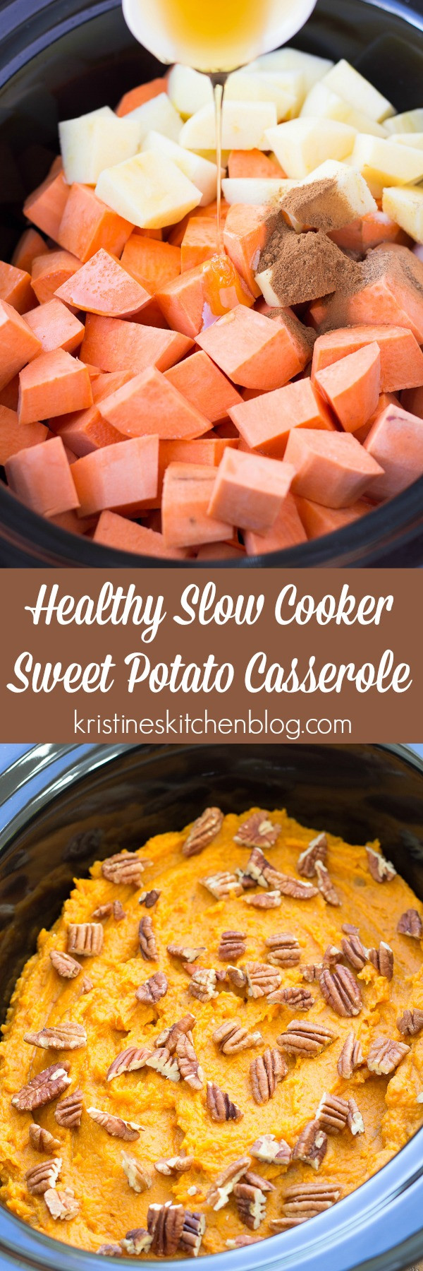 Crock Pot Sweet Potato Casserole
 Healthy Slow Cooker Sweet Potato Casserole Kristine s