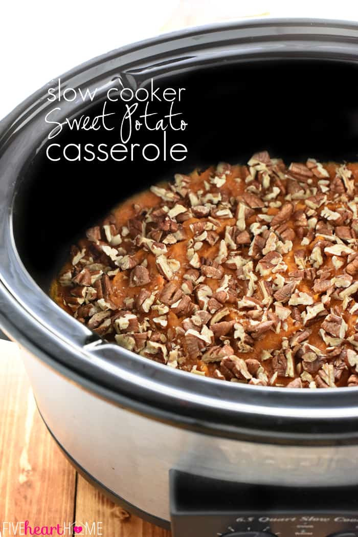 Crock Pot Sweet Potato Casserole
 Slow Cooker Sweet Potato Casserole