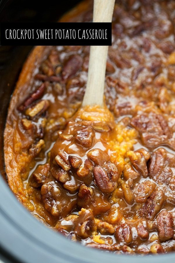 Crock Pot Sweet Potato Casserole
 Slow Cooker Sweet Potato Casserole