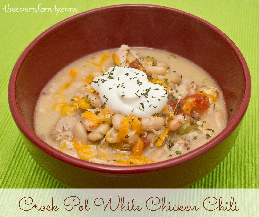 Crock Pot White Chicken Chili
 Crock Pot White Chicken Chili The Coers Family