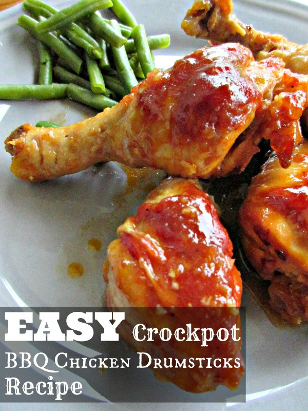 Crockpot Bbq Chicken Legs
 Easy Crockpot BBQ Chicken Drumsticks Recipe Raising Whasians