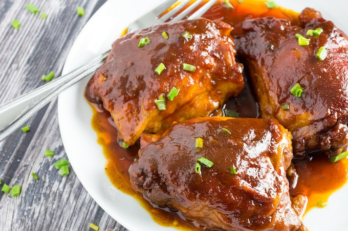 Crockpot Bbq Chicken Thighs
 BEST Crockpot BBQ Chicken Thighs Ever Dishing Delish