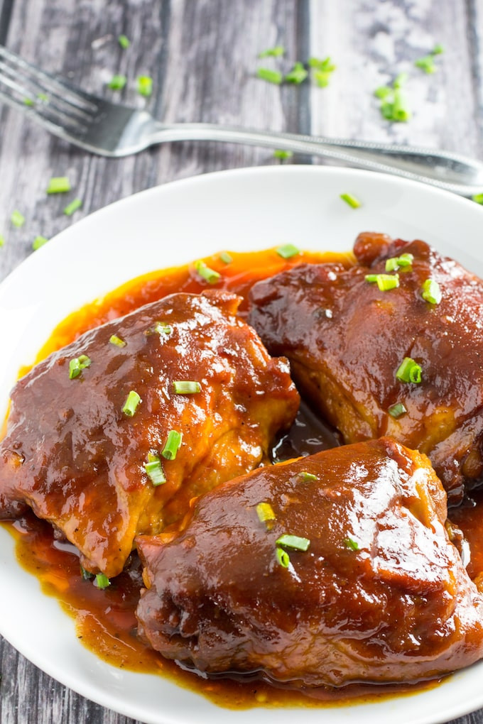 Crockpot Bbq Chicken Thighs
 BEST Crockpot BBQ Chicken Thighs Ever Dishing Delish