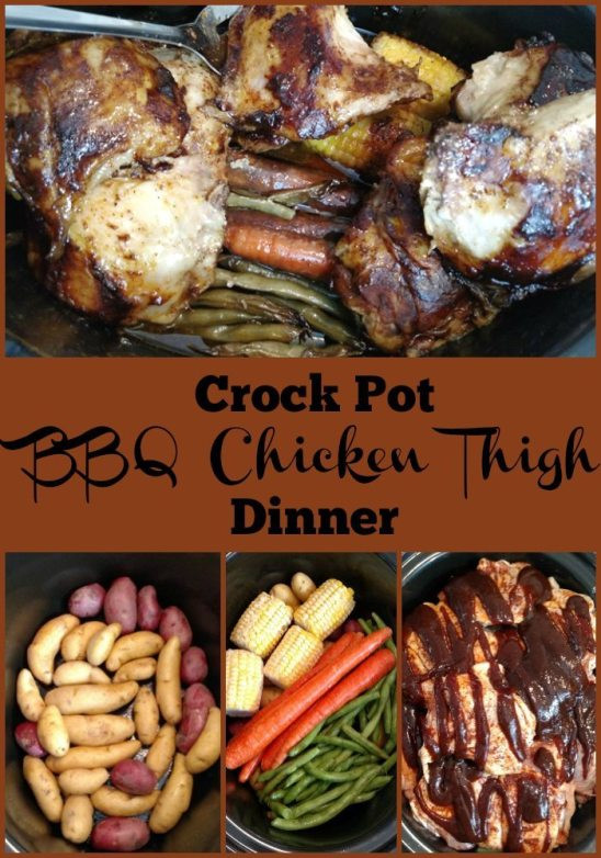 Crockpot Bbq Chicken Thighs
 Crock Pot BBQ Chicken Thighs Dinner Slow Cooker Kitchen