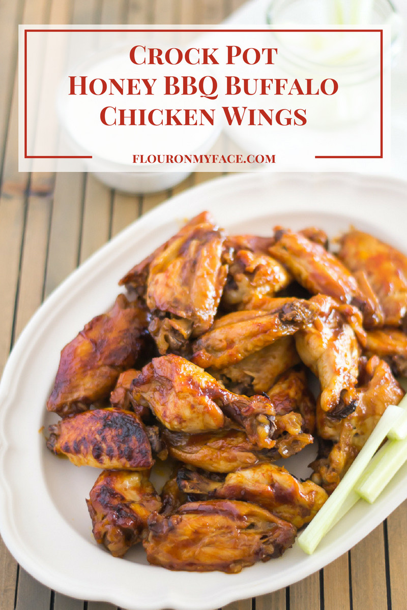 Crockpot Bbq Chicken Wings
 Crock Pot Honey BBQ Buffalo Chicken Wings Flour My Face