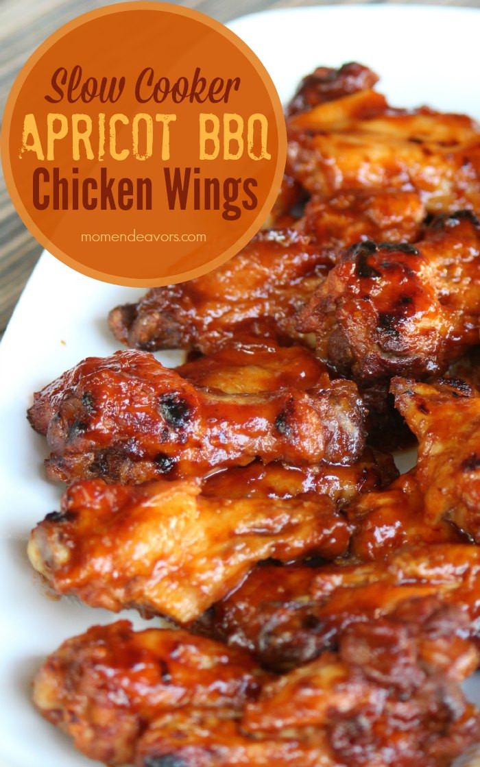 Crockpot Bbq Chicken Wings
 Slow Cooker Apricot BBQ Chicken Wings Tailgating Recipes