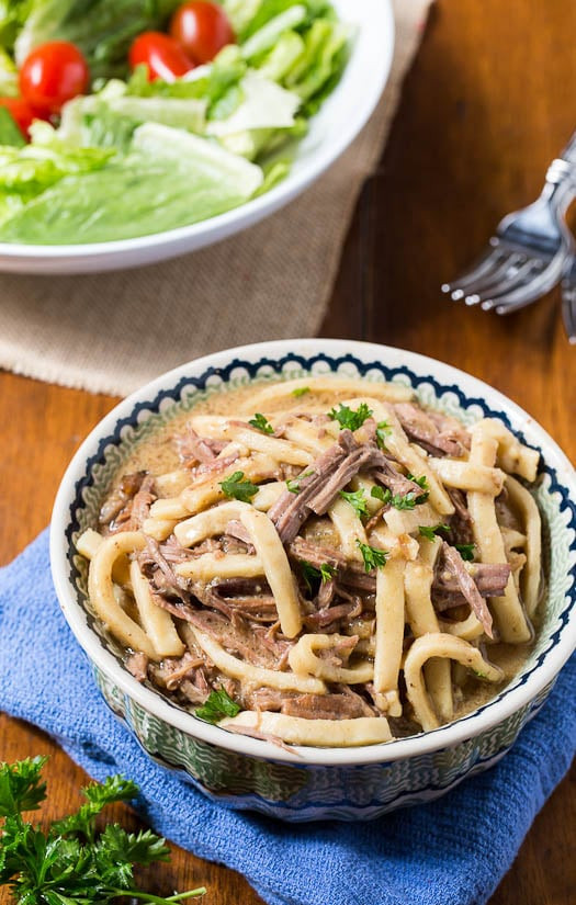 Crockpot Beef And Noodles
 Crock Pot Beef and Noodles Spicy Southern Kitchen