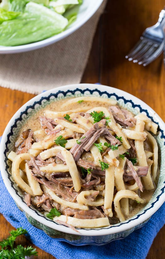 Crockpot Beef And Noodles
 Crock Pot Beef and Noodles Spicy Southern Kitchen