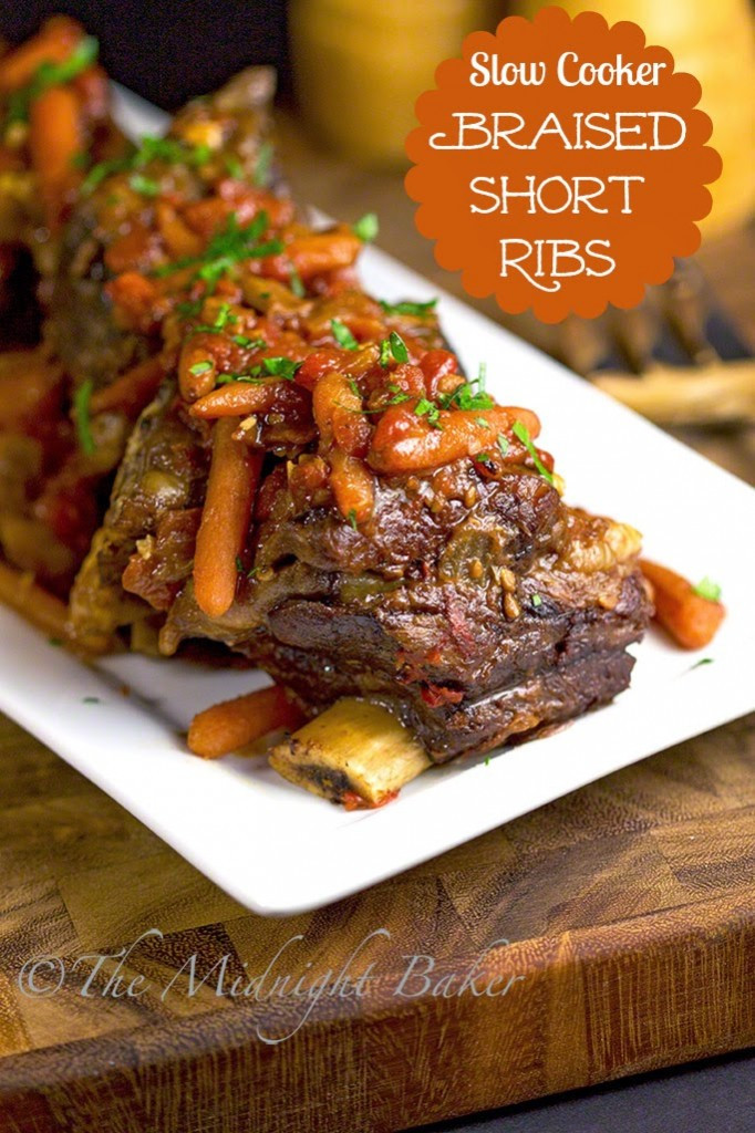 Crockpot Beef Short Ribs
 Slow Cooker Braised Short Ribs The Midnight Baker