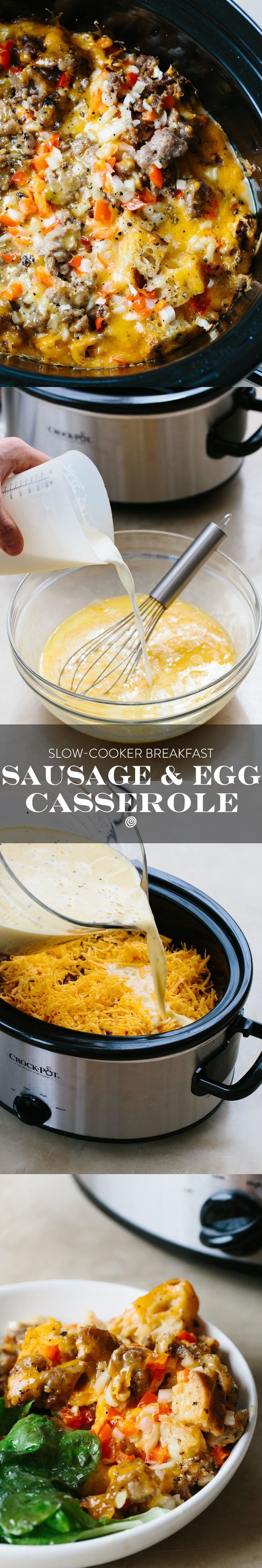 Crockpot Breakfast Casserole With Bread
 How to make sausage Egg and cheese and Breakfast