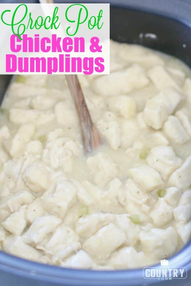 Crockpot Chicken And Dumplings With Grands Biscuits
 Crock Pot Chicken and Dumplings The Country Cook